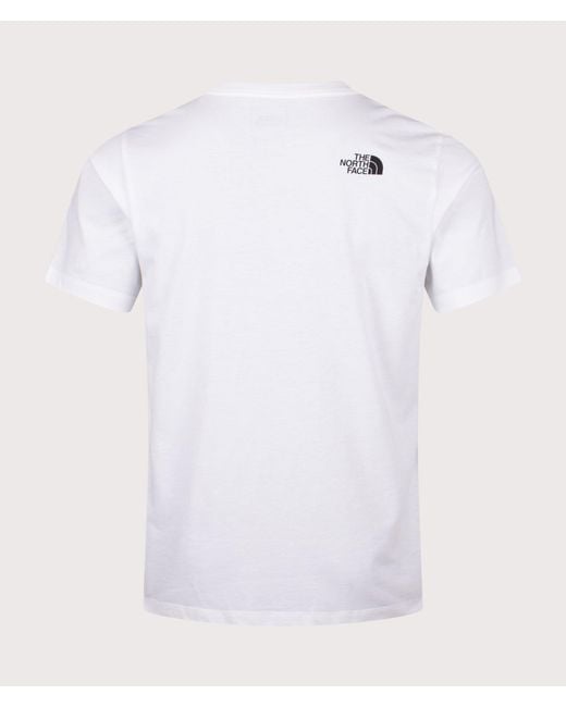 The North Face White Regular Fit Evolution Box Half Dome T-Shirt for men