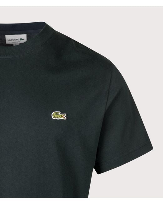 Lacoste Green Regular Fit Cotton T-Shirt for men