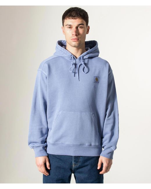Carhartt Blue Balloon Fit Nelson Hoodie (Fits Big To Size) for men