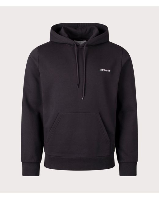 Carhartt Blue Regular Fit Script Embroidery Hoodie for men