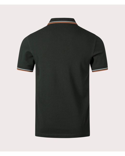 Fred Perry Black The Twin Tipped Polo Shirt for men