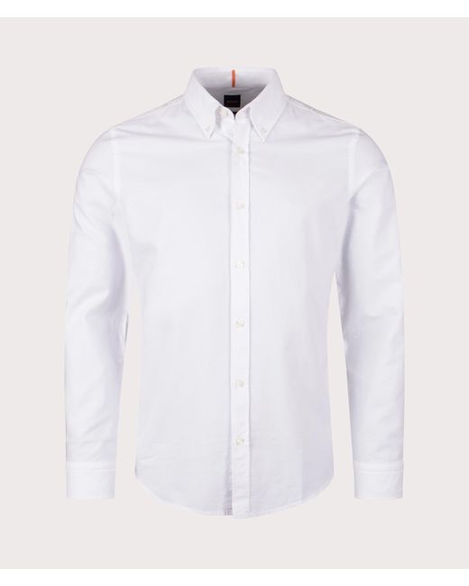 Boss White Regular Fit Rickert M Shirt for men