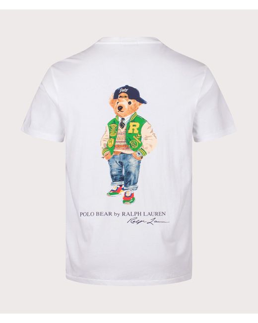 Polo Ralph Lauren White Classic Fit Polo Bear T-Shirt for men