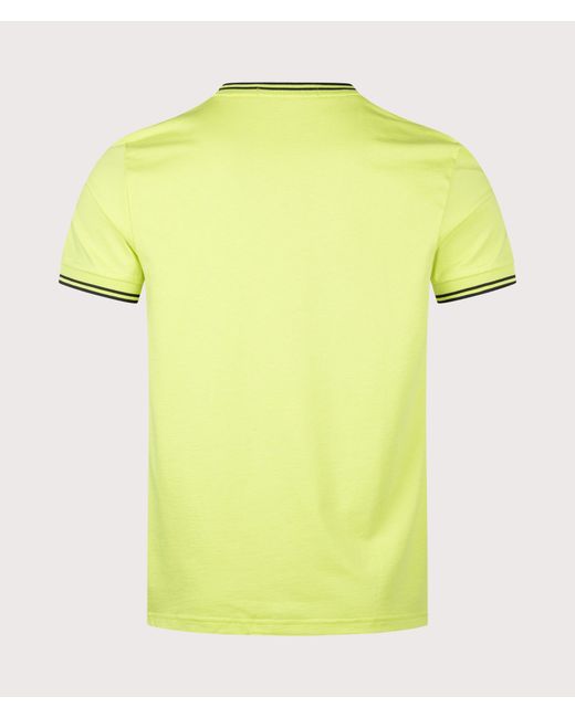 Fred Perry Yellow Regular Fit Twin Tipped T-Shirt for men