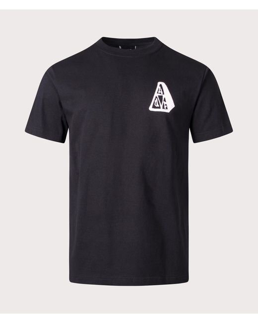Huf Black Triple Triangle Hallows T-shirt for men