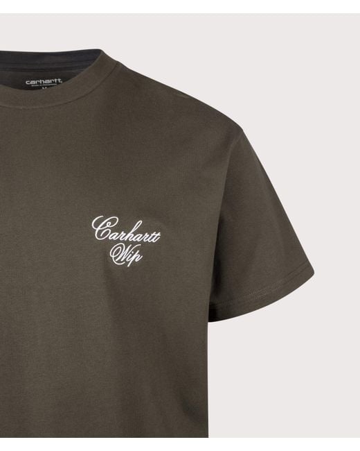 Carhartt Green Loose Fit Gracious T-Shirt for men