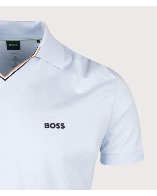 Boss Blue Regular Fit Birdie 1 Polo Shirt for men