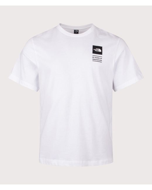 The North Face White Regular Fit Icon Celebration T-Shirt for men