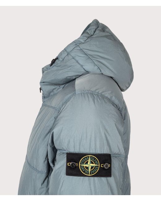 Stone Island Blue Crinkle Reps Ny Puffer Jacket for men