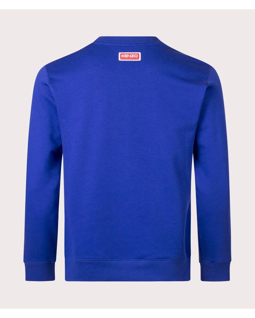 KENZO Blue Embroidered Tiger Sweatshirt for men