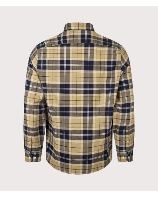 Barbour Gray Fortrose Tailored Tartan Shirt for men