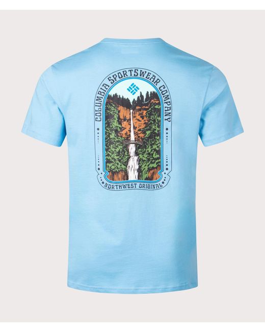 Columbia Blue Cavalry Trail T-Shirt for men