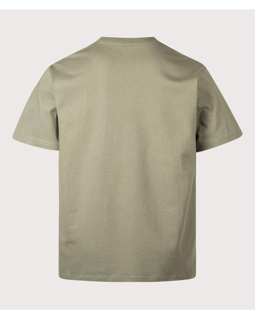 Carhartt Green Loose Fit Barbwire C T-Shirt for men