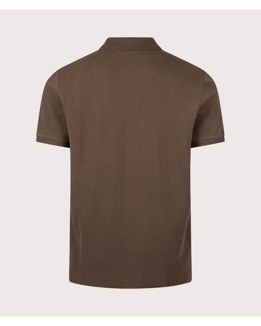 Polo Ralph Lauren Brown Custom Slim Fit Mesh Polo Shirt for men