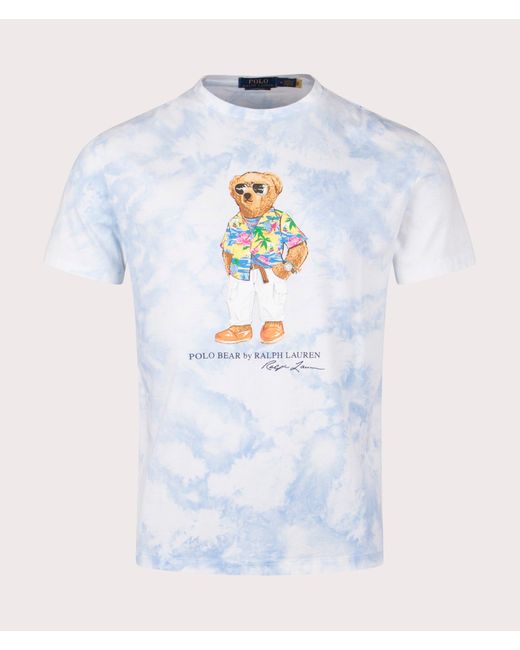 Polo Ralph Lauren Blue Beach Club Bear T-shirt for men