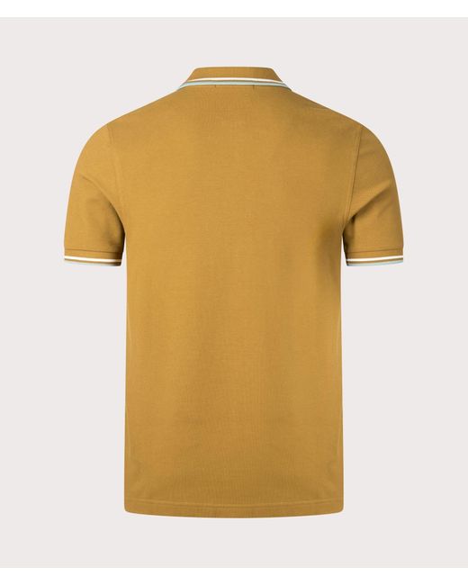 Fred Perry Yellow Twin Tipped Polo Shirt for men