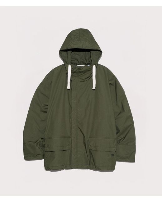 Nanamica Oversized Hooded Deck Jacket in Green for Men | Lyst UK