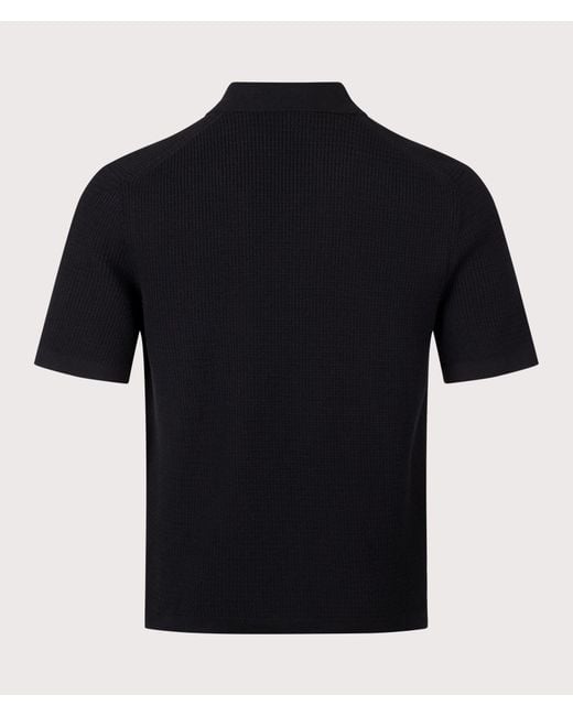 Boss Black Relaxed Fit Akepalo Knitted Polo Shirt for men