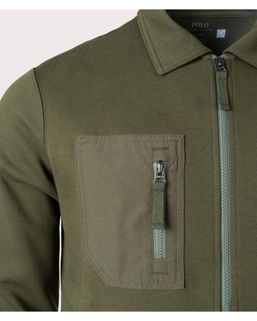 Polo Ralph Lauren Green Zip Through Bomber Jacket for men