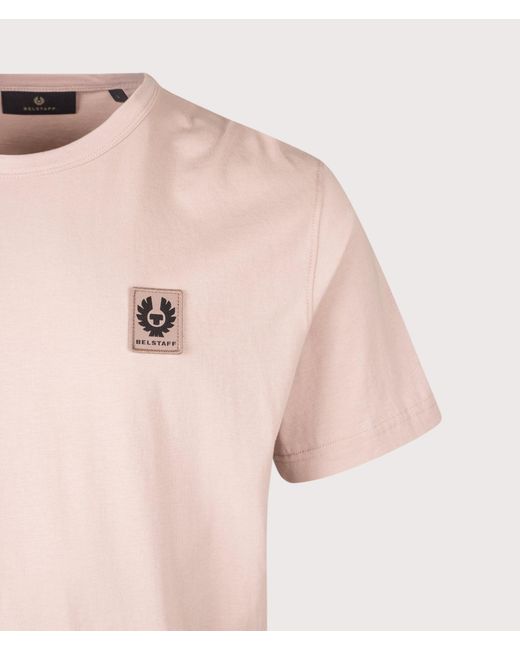 Belstaff Pink Regular Fit T-Shirt for men