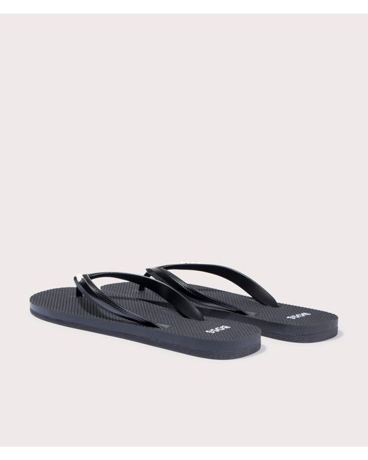 Boss Blue Tracy Branded Strap Flip Flops for men