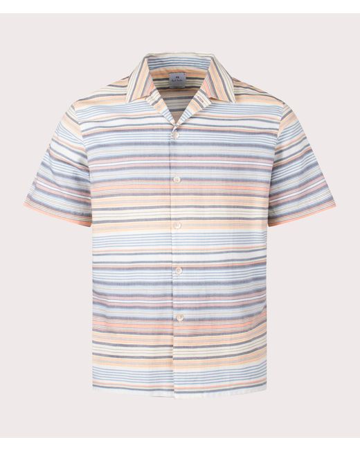 PS by Paul Smith White Casual Fit Stripe Shirt for men