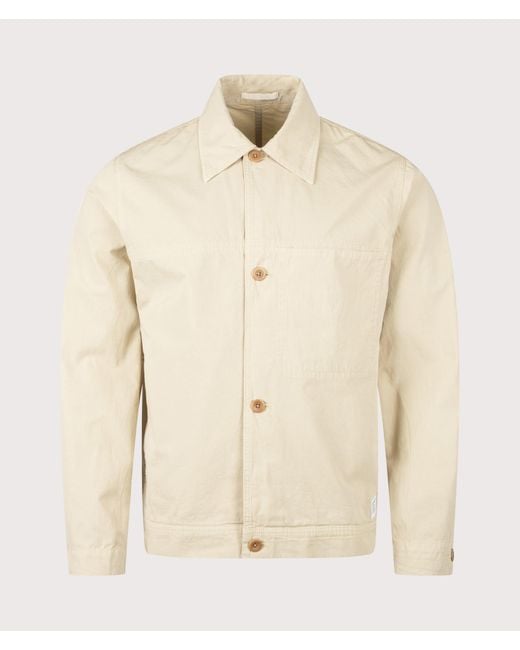 Norse Projects Natural Relaxed Fit Arresskov Compact Cotton Overshirt for men