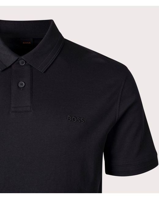 Boss Black Pe Interlock Polo Shirt for men