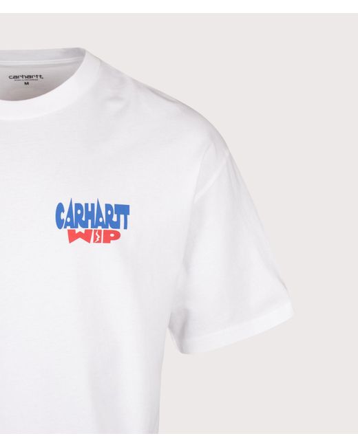 Carhartt White Oversized Fit Luggage Label T-Shirt for men