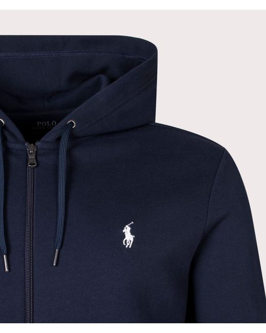 Polo Ralph Lauren Blue Zip Through Hoodie for men