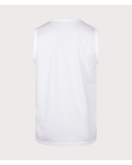 Fred Perry White Crew Neck Vest for men