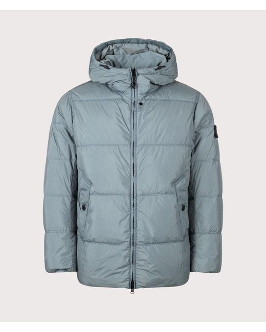 Stone Island Blue Crinkle Reps Ny Puffer Jacket for men