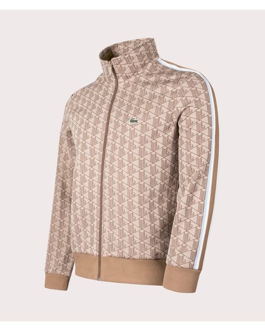 Lacoste Natural All Over Print Track Top for men
