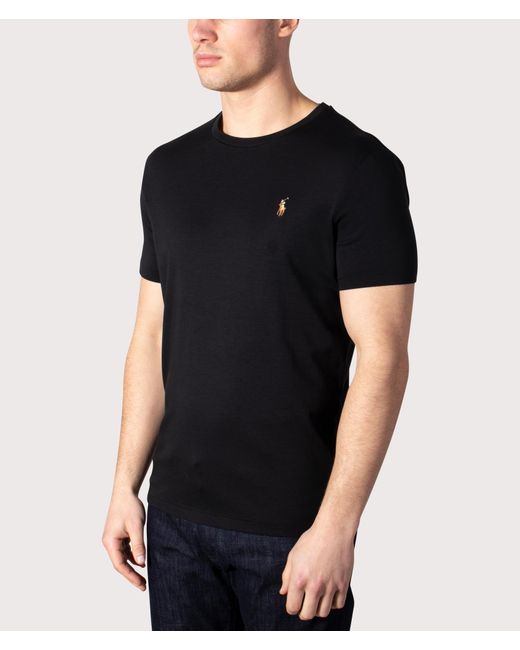 Polo Ralph Lauren Black Custom Slim Fit Pima T-shirt for men