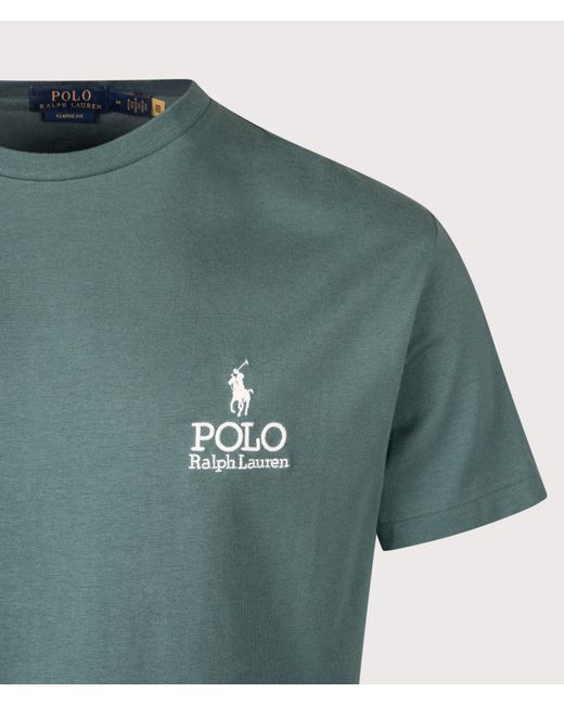 Polo Ralph Lauren Green Classic Fit Logo T-Shirt for men
