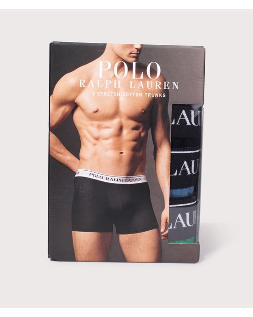 Polo Ralph Lauren Green 3 Pack Classic Stretch Cotton Trunks for men