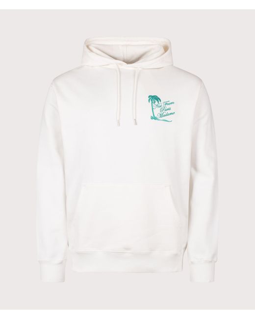 Drole de Monsieur Blue Palm Slogan Hoodie for men