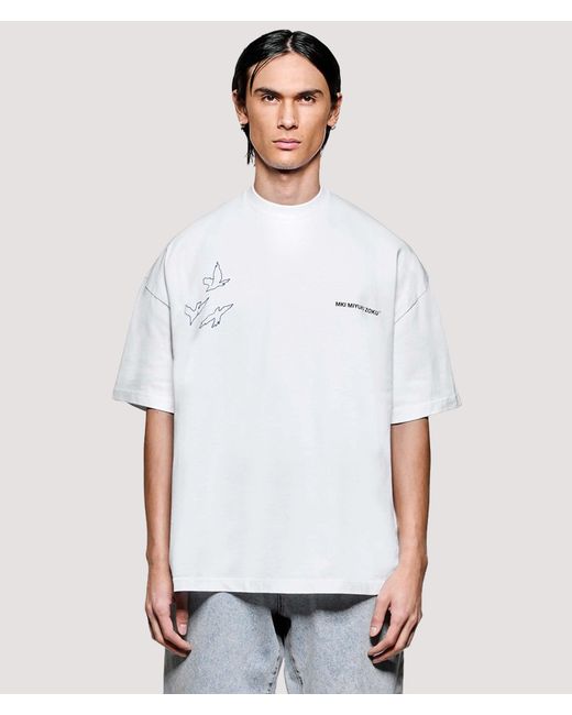 MKI Miyuki-Zoku White Box Fit Flight T-Shirt for men
