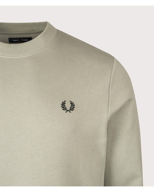 Fred Perry Gray Crew Neck Sweatshirt for men