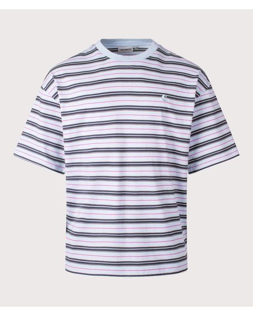 Carhartt Blue Relaxed Fit Nathan T-Shirt for men