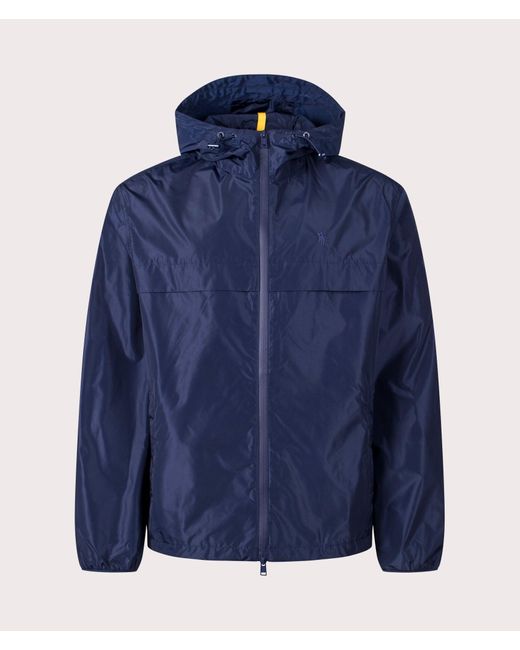 Polo Ralph Lauren Blue Water-repellent Lined Hooded Windbreaker for men