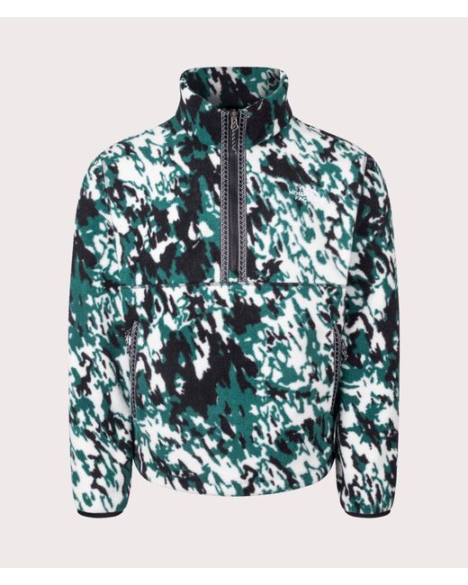 The North Face Green Relaxed Fit Quarter Zip Fleeski for men