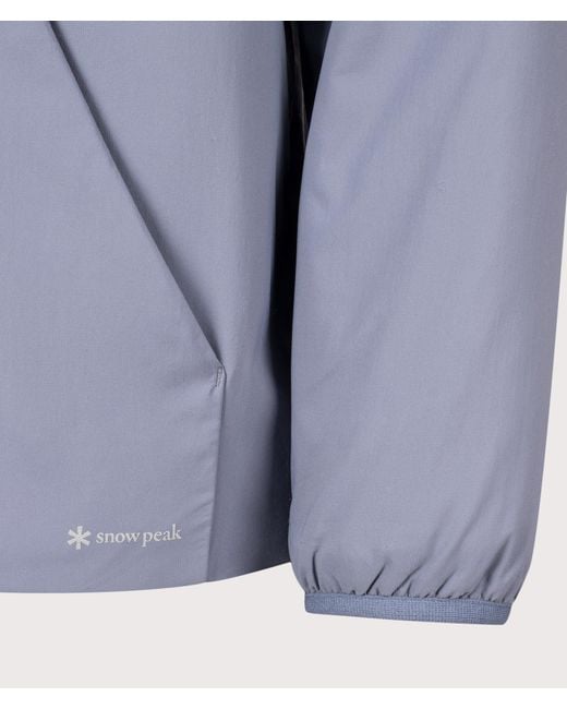 Snow Peak Blue Regular Fit Flexible Insulated Zip Parka for men