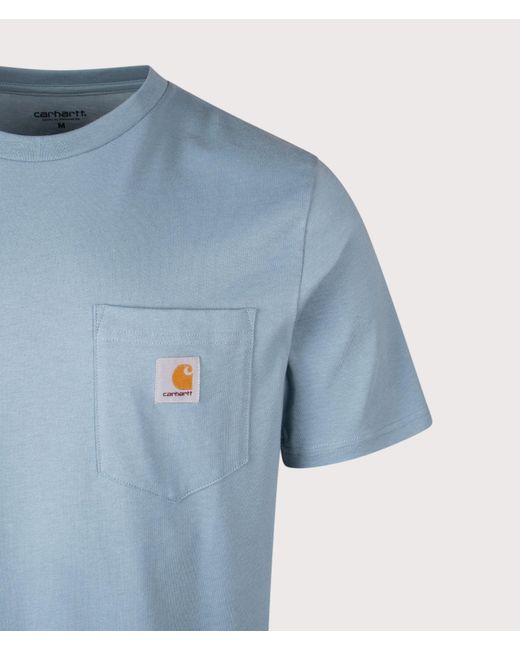 Carhartt Blue Regular Fit Pocket T-Shirt for men