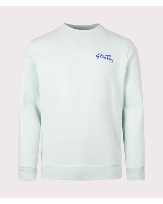 Stan Ray Blue Stan Crew Sweatshirt for men