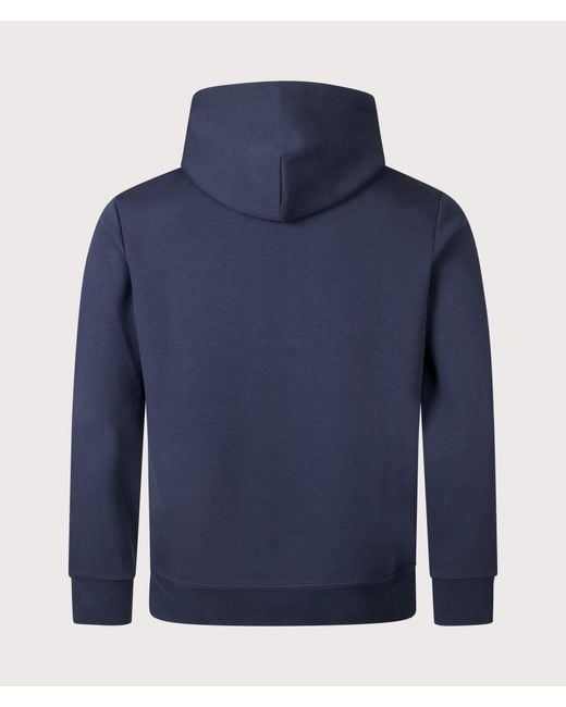 Polo Ralph Lauren Blue Double Knit Hoodie for men