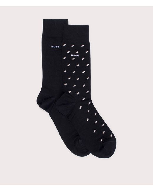 Boss Black Two Pack Mini Pattern Mc Socks for men