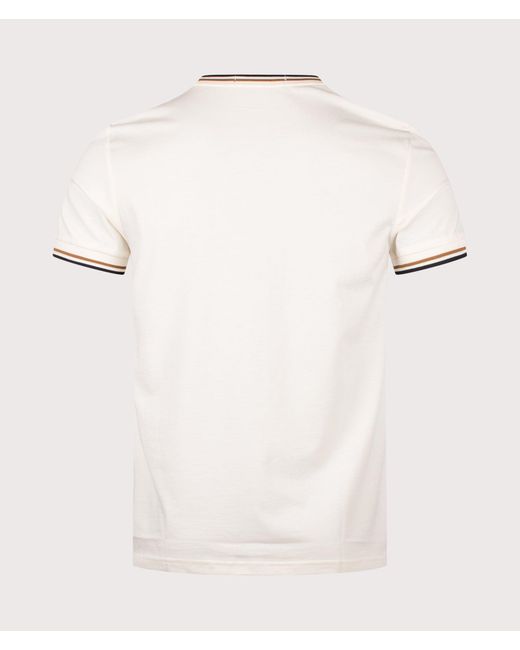 Fred Perry Natural Regular Fit Twin Tipped T-Shirt for men