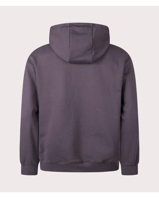 Snow Peak Purple Square Logo Hoodie for men