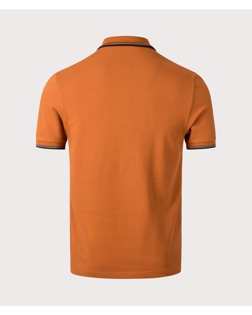 Fred Perry Orange Twin Tipped Polo Shirt for men